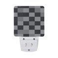 thumbnail image 5 of Yayeee LED Night Light for The Home Plug in With Light Sensors 2 Pack, Black and Gray Plaid Pattern, 5 of 6