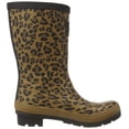 thumbnail image 6 of Joules Women's Molly Welly Tan Leopard Size 6 Mid Height Rain Boot (Multicoloured, 6), 6 of 7