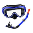 thumbnail image 1 of Máscara de buceo con vista amplia Perfecl equipo de snorkel para hombres y mujeres Azul negro, 1 of 8
