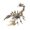 B Gold, variant on 3D Metal Puzzles for Adults Steampunk Mechanical Scorpion Craft Kit Unique Birthday Gift for Men 8 Inch Desk Decor