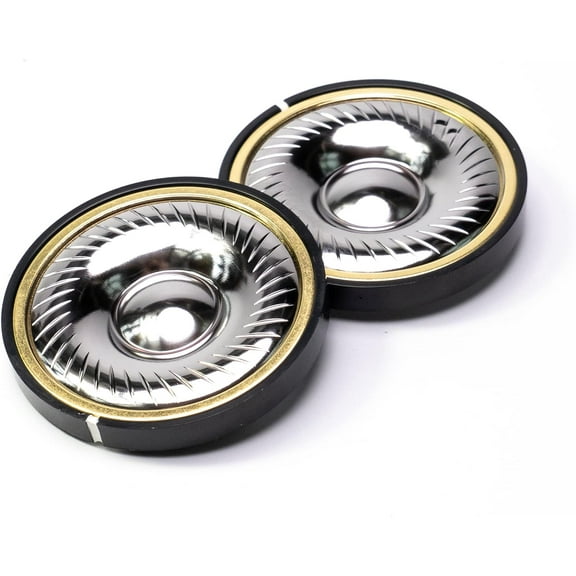 Titanium Diaphragm Headphone Speaker Driver - Compatible with Logitech G Pro X, AKG K371 K361 K545, Sennheiser HD380 PRO, Hyperx Cloud Revolver Headphones - 50mm Diameter, 32 Ohms Impedance