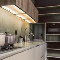 thumbnail image 2 of DELight 3 Pcs 90 LEDs Under Cabinet Lighting Kit with Remote Control and Adapter 12W 3000K 1300lm Kitchen Cupboard Shelf Light, 2 of 9