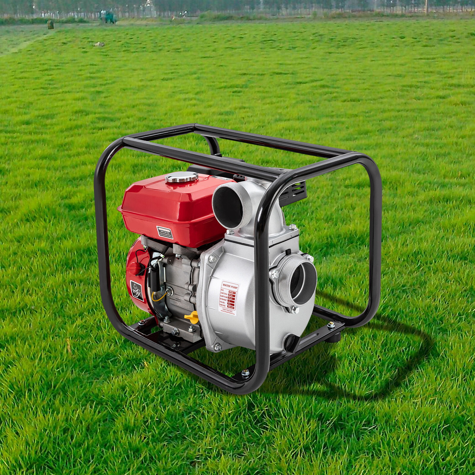 Gasoline Water Pump 7.5HP 212CC, 3Inch 1236ft³/h High Pressure for Farm Irrigation Fire Rescue