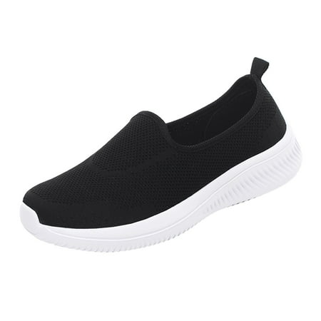 

WANYNG Women Breathable Lace Up Shoes Flats Casual Shoes Unisex Lightweight Work Shoes Sporty Breathable Slip Work Trainers Size 9 Women Shoes One Mix Shoes Women