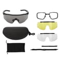 thumbnail image 1 of Gafas de seguridad para tiro, protección ocular antiniebla con montura para miopía, para esquiar y montar a caballo, color negro, 1 of 14