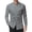 Dark Gray, variant on Youclos Men's Stretch Long Sleeve Button Down Dress Shirt, Band Collar with Chest Pockets, Casual Standard Fit