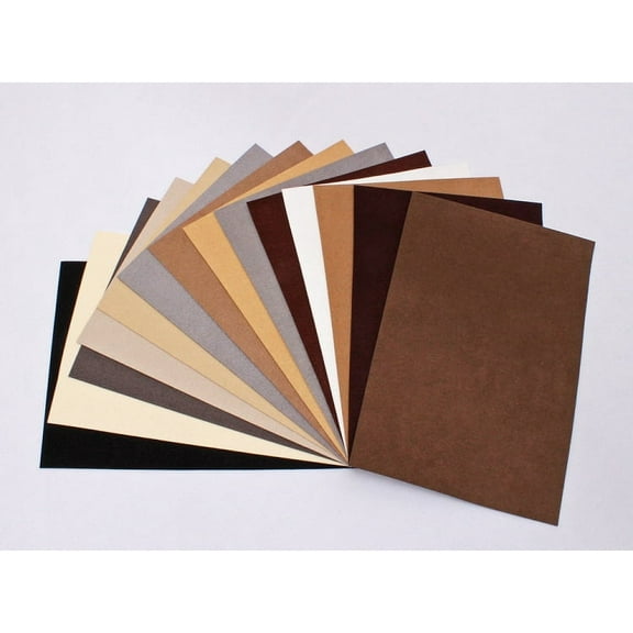Ultrasuede ST (Soft) 6 Piece Variety Pack - Assorted 5"x 7" Precuts - Neutrals Natural Colors (U007.55)
