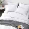 thumbnail image 2 of Bibb Home 300tc Rayon from Bamboo Viscose 4 Pc Sheet Set - 4 Colors - Linen - King, 2 of 5