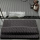 thumbnail image 5 of Alfombras de baño, tapete con superficie para fregar los pies, gruesas, suaves, antideslizantes, absorbentes de agua y lavables a máquina para usar en el suelo del baño y la ducha, 1 tapete, 5 of 8