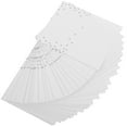 thumbnail image 1 of FONWILYO 100 Pcs Cartes de Table de Mariage Blanches avec Finition Soignée pour Décoration de Table et Assise d'Invité, 1 of 8