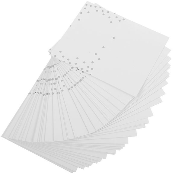 FONWILYO 100Pcs White Wedding Table Cards with Fine Workmanship for Table Decoration and Guest Seating