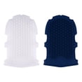 thumbnail image 1 of 2 Pcs Gants de Bain Massage Silicone (Semi-transparent Blanc + Bleu Foncé), 1 of 8