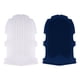 thumbnail image 1 of FELTECHELECTR 2 guantes de masaje de silicona para baño (blanco semitransparente + azul oscuro), 1 of 4