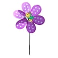 thumbnail image 2 of Molino de viento de jardín, adornos florales giratorios, regalos, molinetes para niños, juguetes para bebés, granja Violeta, 2 of 9