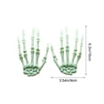 thumbnail image 2 of Halloween Skeleton Hands Decorations, 2 Pack Plastic Skeleton Hand Prop for Spooky House, Spooky Bone Decorations for Halloween Party, Scary Skeleton Claws for Indoor Outdoor Holiday Decor, 2 of 7