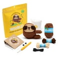 thumbnail image 3 of The Woobles Beginner Crochet Amigurumi Kits - Sam the Sloth, 3 of 5