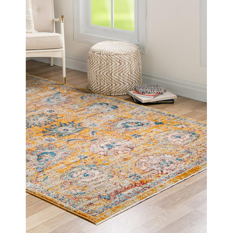 Rugs.com Lola Collection Rug – 3' x 5' Yellow Medium Rug
