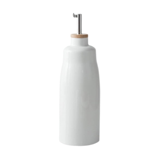Botella dispensadora de aceite Dispensador de aceite con pico Almacenamiento Botella de aceite de cocina de cerámica Grande