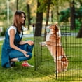 thumbnail image 5 of 30" High Metal Dog Playpen, 8 Panels Foldable with Top Cover - Secure Pet Exercise Pen, 5 of 11