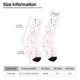 thumbnail image 2 of Wukai Chaussettes Mi-Mollet pour Sensibilisation au Cancer du Sein (4) Couleur Contrastée, Chaussettes Adultes Design Impression 3D, Chaussettes de Sport Haute Élasticité Respirantes, Adaptées pour Quotidien, Unisexe, 2 of 6