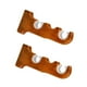 thumbnail image 1 of Paquete de 2 soportes dobles para barra de cortina BLESIY color madera, 1 of 8