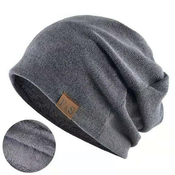 Herrnalise Men's And Women's Fashionable Windproof Plush Warm Bun Pile Cap