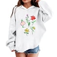 thumbnail image 2 of Girls Fashion Hoodie Sweatshirt Long Sleeve Loose Fit Casual Top For Kids, 2 of 4