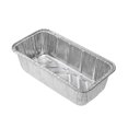 thumbnail image 3 of Pastry Tek Silver Aluminum Bread Loaf Pan - 2 lb - 8 1/2" x 4 1/4" x 2 1/2" - 25 count box, 3 of 11