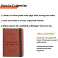 thumbnail image 2 of Personalized Name Travel Passport Holder, Personalized Initials Embossed Lychee Leather RFID Blocking Passport Cover Elegant And Stylish Unisex Passport Book And Card Wallet, Brown, 2 of 8
