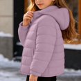 thumbnail image 6 of SGFCWSX Girls Puffer Jacket Hooded Winter Warm Lightweight Quilted Zip Up Coat Padded Outerwear with Pockets Purple Size 2T, 6 of 6
