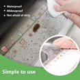 thumbnail image 4 of Tira de calafateo, cinta de sellado de calafateo impermeable autoadhesiva de PVC, tira de cinta de calafateo para bañera, encimera de cocina, fregadero, baño, inodoro y protector de borde de pared de, 4 of 8