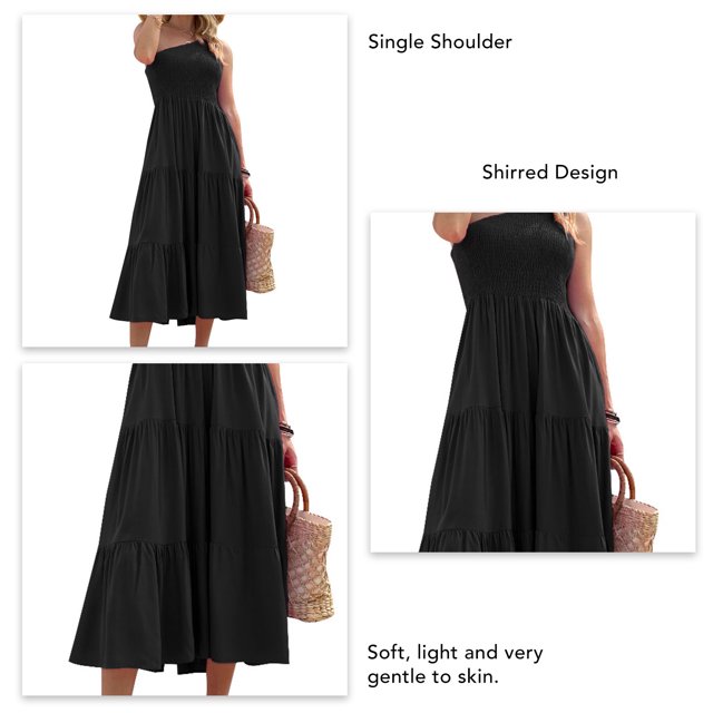 Vestido de fiesta,Vestido de mujer Vestido de una pieza para mujer Vestido de verano con un solo hombro Eleva tu experiencia