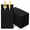 Black-150, variant on 150 White Linen-Feel Disposable Paper Guest Hand Towels with Flatware Pocket