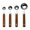 6, variant on Set of 4 Baking Tool Set Stainless Steel Measuring Cups Measuring Spoons Wood Handle Kitchenwares for Baking Cooking