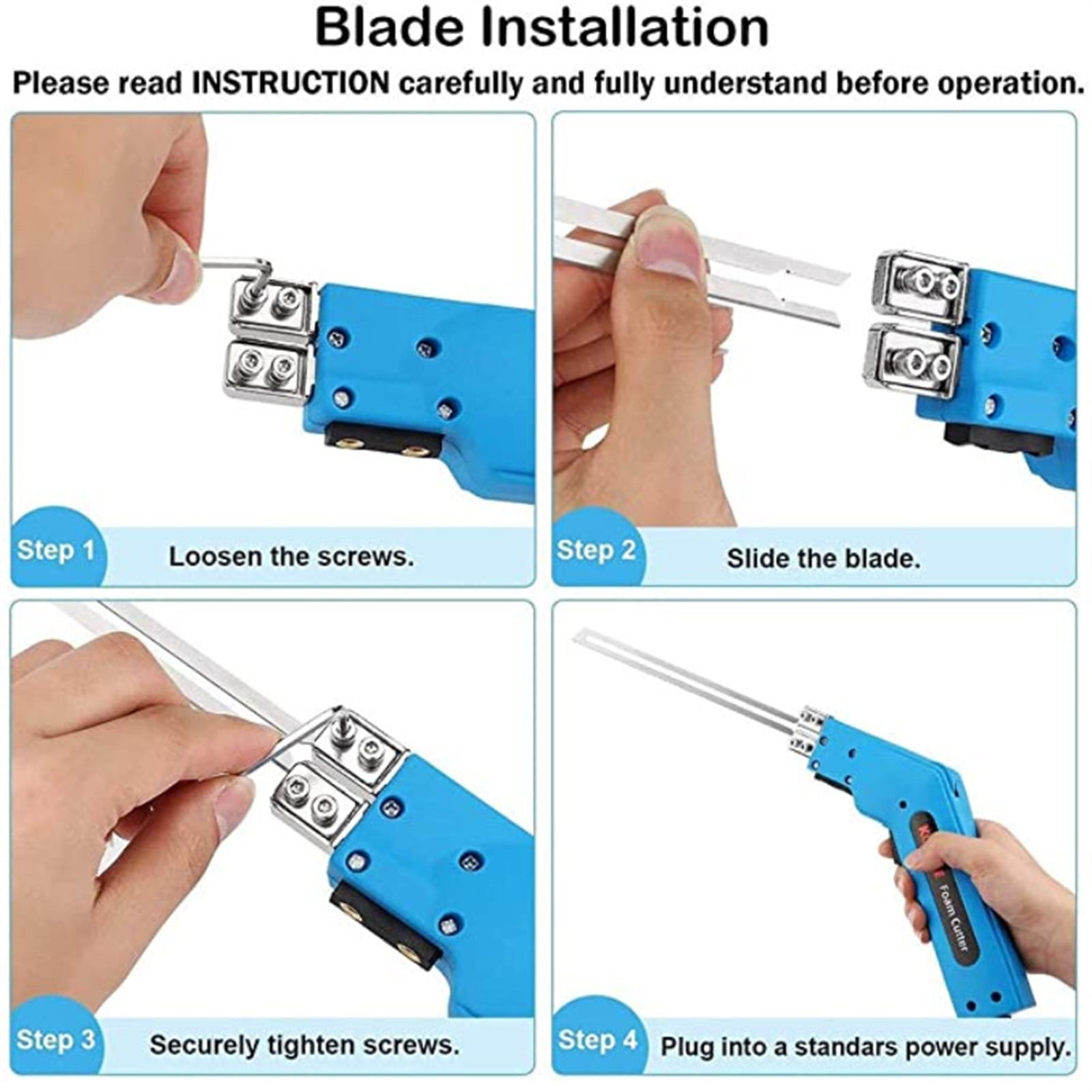 Electric Foam Cutter Foam Slotting Tool Styrofoam Cutting Machine Hot Knife Cutter Tool Hot Knife Rope Cutter Hot Wire Kit ,Dustproof Design&Overheating Protection