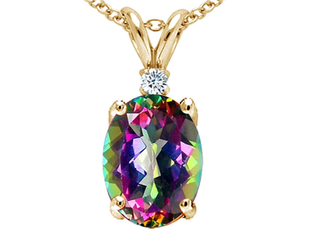 mystic topaz necklace