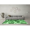 thumbnail image 3 of Ahgly Company Indoor Round Oriental Emerald Green Modern Area Rugs, 6' Round, 3 of 4