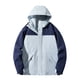 thumbnail image 2 of Chaquetas y abrigos casuales con capucha de manga larga para mujer, traje de sprint para hombre y mujer, chaqueta de estilo pareja, abrigo desmontable, impermeable, resistente al viento, traje de spri, 2 of 5