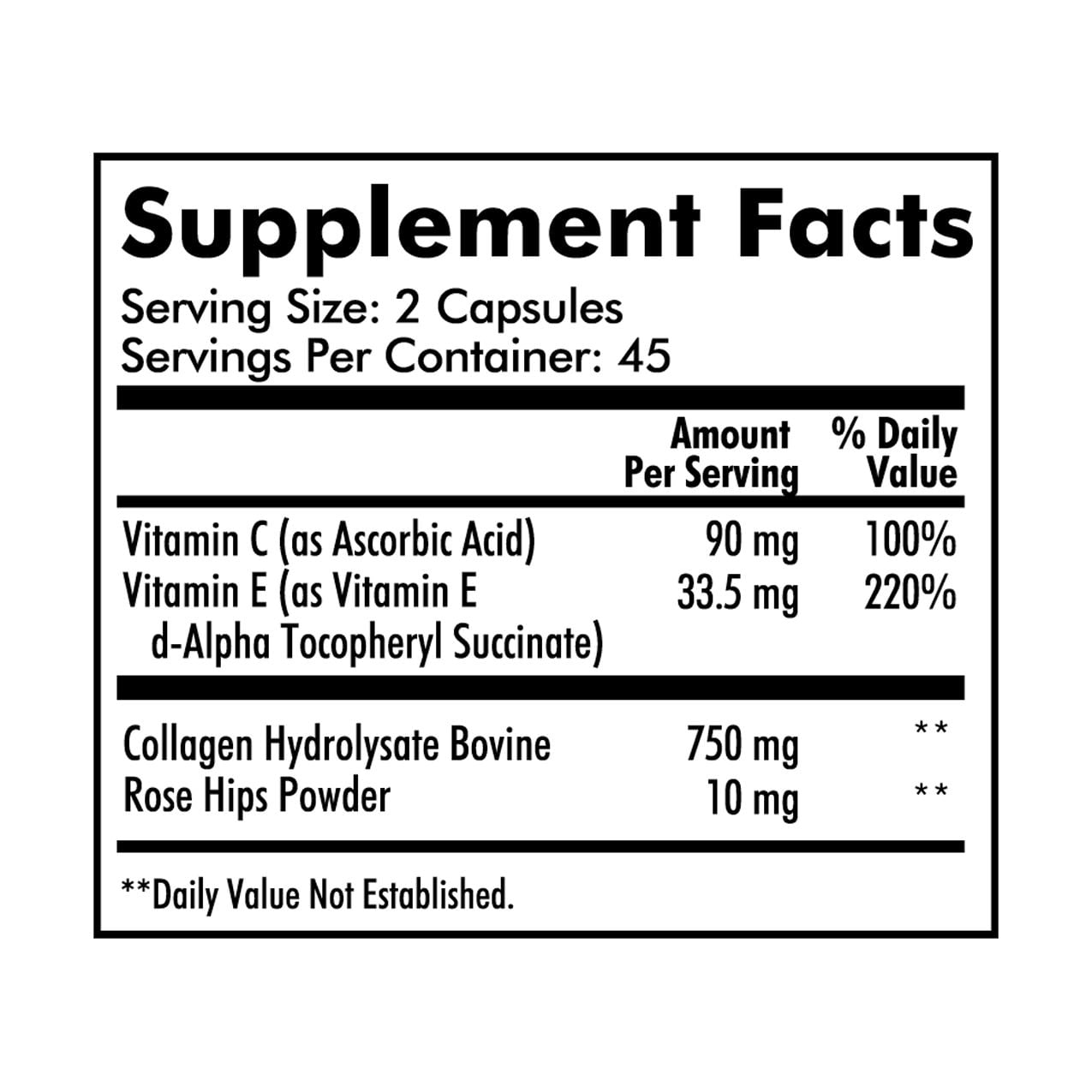 (3 pack) Santo Remedio Collagen Dietary Supplement Capsules, Hair, Skin, Nails, 750 mg, 90 Count