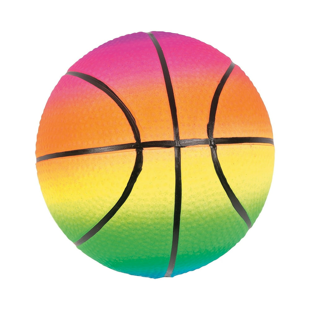 5 In Rainbow Basketball (6 Pc Un) Toys 6 Pieces