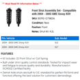 thumbnail image 2 of Front Strut Assembly Set - Compatible with 2004 - 2005 GMC Envoy XUV, 2 of 2