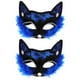 thumbnail image 1 of KAKOWELY 2 máscaras de encaje de gato para Halloween, máscaras de mascarada, máscaras venecianas de lujo, 1 of 4
