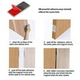 thumbnail image 5 of Mousike Magnetic Door Catch Ultra Thin Cabinet Magnets Stainless Steel Drawer Magnet Catch for Sliding Door Closure Kitchen Cabinet Cupboard Closet Closer (Black-16Pack), 5 of 8