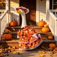 thumbnail image 7 of PiGOGI Halloween Porch Goose Costume 23 Inch Cute Outfit Purple Garden Patio Lawn Outdoor Holiday Decor (Goose Not Included), 7 of 7