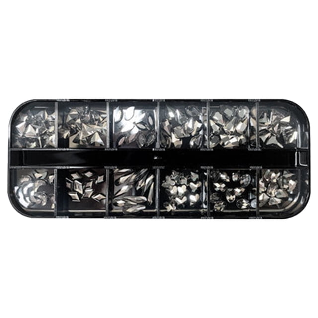 Xihbxyly Diamantes de Vidrio de Colores, Gemas de Base Plana para Decoración de Uñas, Decoraciones de Uñas de Fácil Aplicación, Versátiles para Fiestas de Maquillaje, Adecuados para Profesionales o U