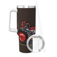 thumbnail image 2 of Fotbe red tractor Pattern 40oz Ice Bully With Handle And Straw Stainless Steel Vacuum Insulated Cup And 2 In 1 Straw Lid, 2 of 8