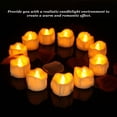 thumbnail image 3 of Velas Eléctricas Del Té Del LED, Velas Falsas Plásticas De Halloween Que Parpadean Realistas Para La Navidad, 3 of 7