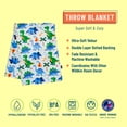 thumbnail image 2 of Wildkin Kids Plush Velour Throw Blanket for Girls and Boys (Dinosaur Land Blue), 2 of 6