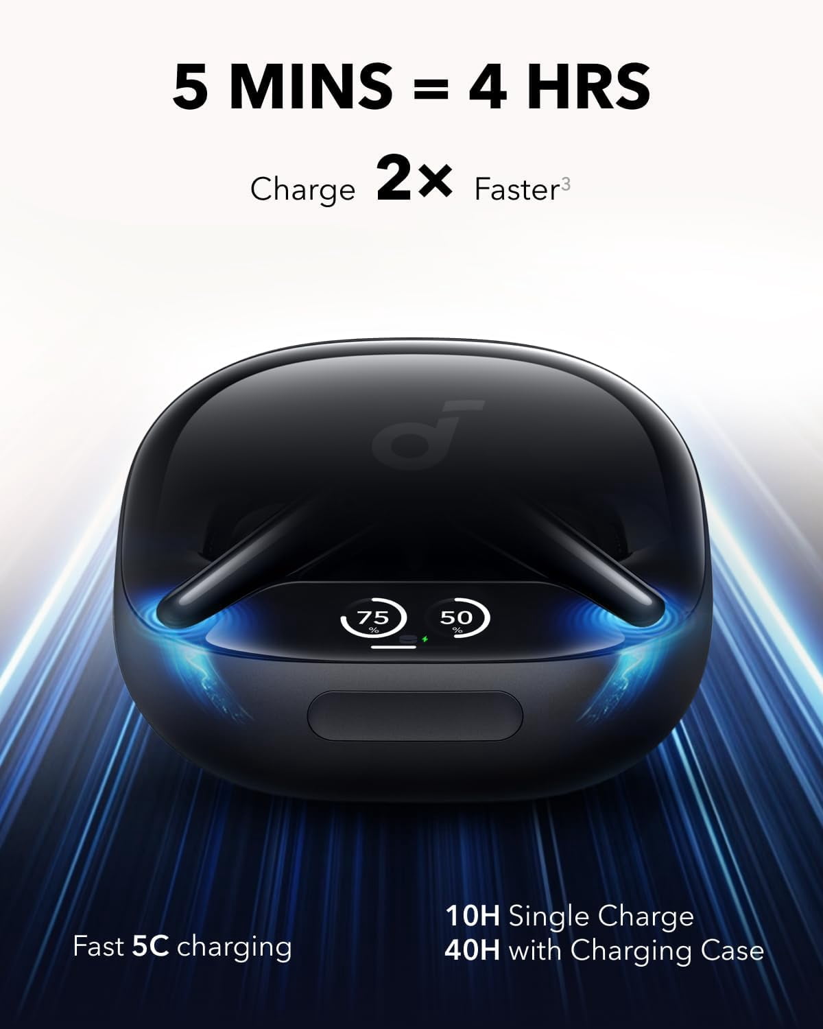 Restored Like New Soundcore Liberty 4 Pro by Anker, Noise Cancelling Wireless Earbuds, 7-Sensor and Real-Time Adaptive Noise Cancelling (Refurbished)