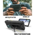 thumbnail image 4 of CaseBorne ArmadilloTek V Case for [iPhone 13 Pro Max] with Built-in Screen Protector & Kickstand Full-Body Multi-Layer Rugged - Black, 4 of 6